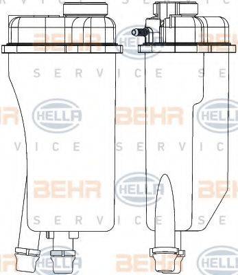 HELLA 8MA376731501 Компенсаційний бак, охолоджуюча рідина