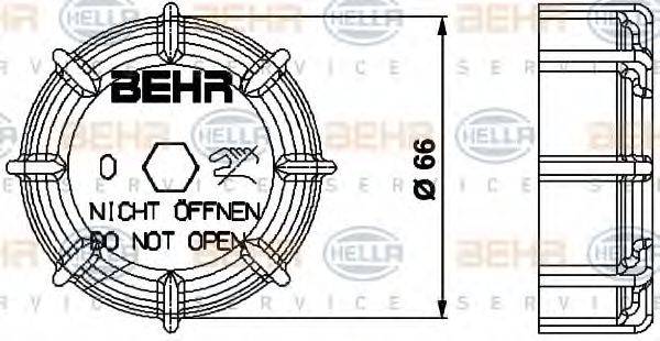 HELLA 8MY376737031 Кришка, резервуар охолоджувальної рідини