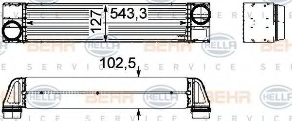 HELLA 8ML376746051 Інтеркулер