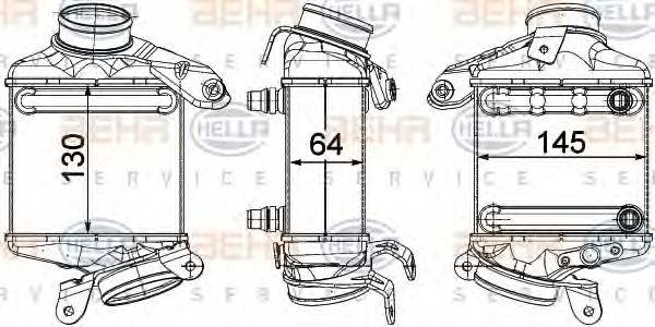 HELLA 8ML376746431 Інтеркулер