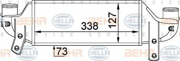 HELLA 8ML376746621 Інтеркулер