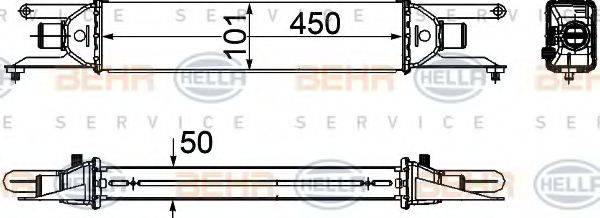 HELLA 8ML376746681 Інтеркулер