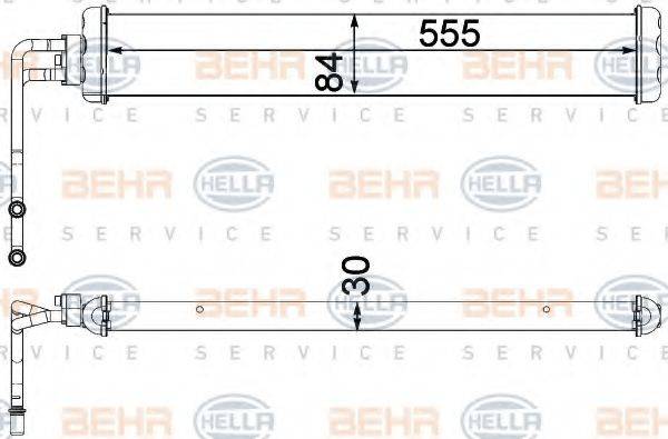 HELLA 8MO376750771 Олійний радіатор, автоматична коробка передач