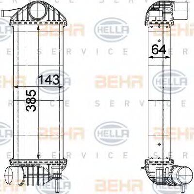 HELLA 8ML376755551 Інтеркулер