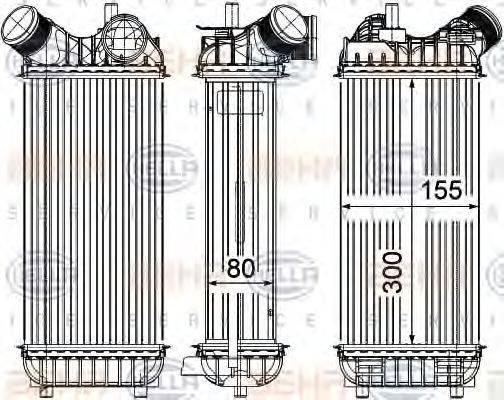 HELLA 8ML376755611 Інтеркулер