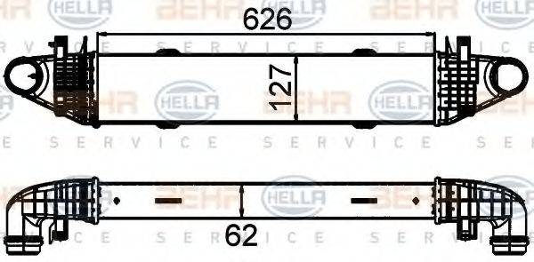 HELLA 8ML376899191 Інтеркулер