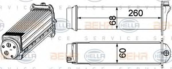 HELLA 8ML376924101 Інтеркулер