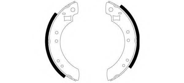 HELLA 8DB355000101 Комплект гальмівних колодок