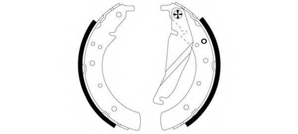 HELLA 8DB355000741 Комплект гальмівних колодок