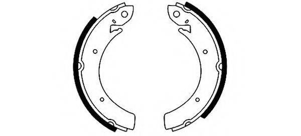 HELLA 8DB355001391 Комплект гальмівних колодок