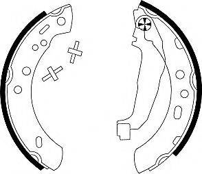 HELLA 8DB355001541 Комплект гальмівних колодок