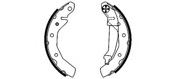 HELLA 8DB355001741 Комплект гальмівних колодок