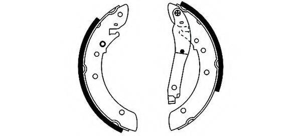 HELLA 8DB355002011 Комплект гальмівних колодок