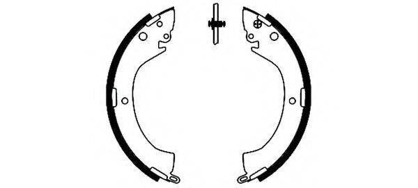 HELLA 8DB355002141 Комплект гальмівних колодок