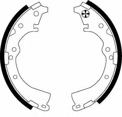 HELLA 8DB355002201 Комплект гальмівних колодок