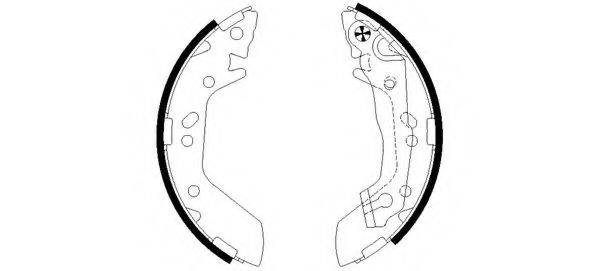 HELLA 8DB355002541 Комплект гальмівних колодок