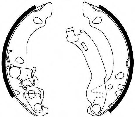 HELLA 8DB355002691 Комплект гальмівних колодок