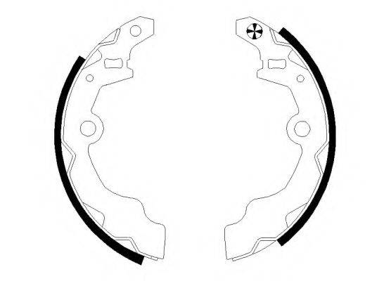 HELLA 8DB355003061 Комплект гальмівних колодок