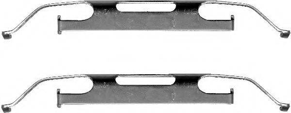 HELLA 8DZ355201291 комплект приладдя, гальмівний супорт