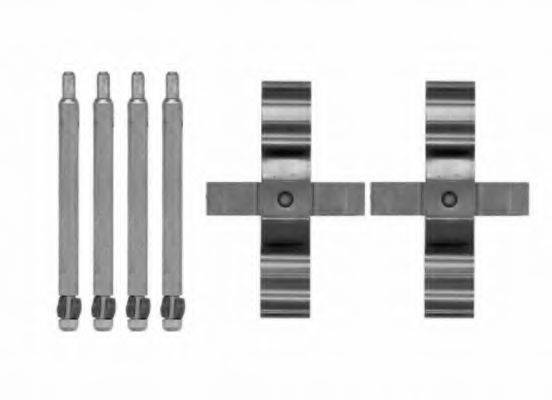 HELLA 8DZ355204261 Комплектуючі, колодки дискового гальма