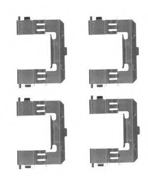 HELLA 8DZ355204571 Комплектуючі, колодки дискового гальма