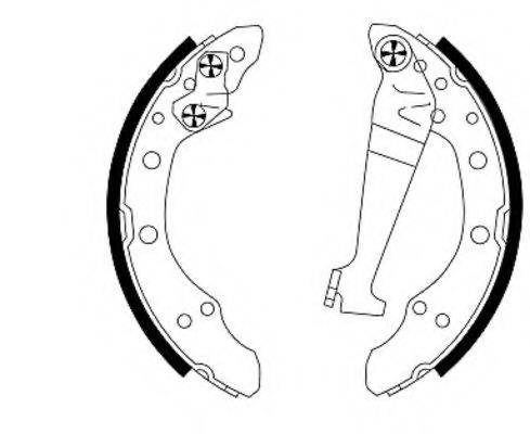 HELLA 8DB355003531 Комплект гальмівних колодок