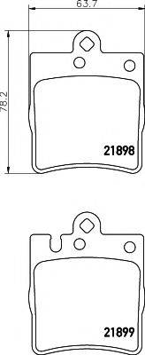 HELLA 8DB355008451 Комплект гальмівних колодок, дискове гальмо