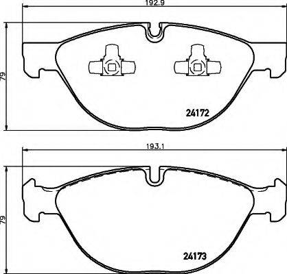 HELLA 8DB355012661 Комплект гальмівних колодок, дискове гальмо