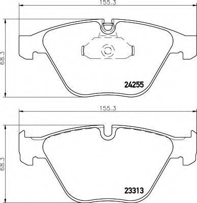 HELLA 8DB355013931 Комплект гальмівних колодок, дискове гальмо