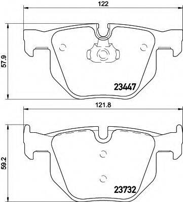 HELLA 8DB355013941 Комплект гальмівних колодок, дискове гальмо