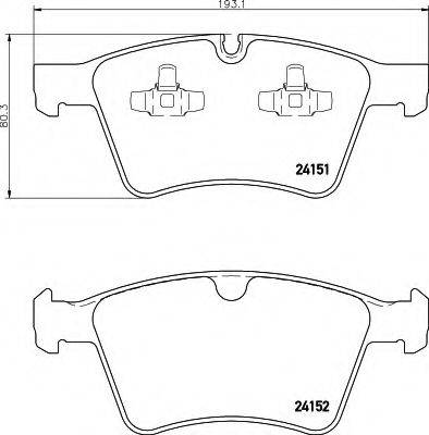 HELLA 8DB355014191 Комплект гальмівних колодок, дискове гальмо