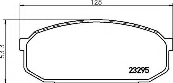 HELLA 8DB355016931 Комплект гальмівних колодок, дискове гальмо