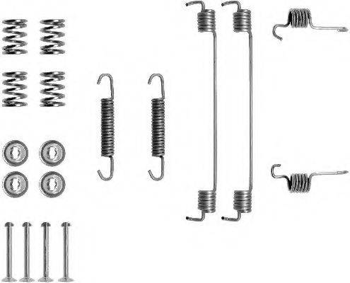 HELLA 8DZ355201081 Комплектуючі, гальмівна колодка