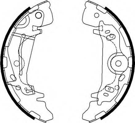 HELLA 8DB355022091 Комплект гальмівних колодок