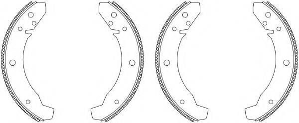 HELLA 8DB355003521 Комплект гальмівних колодок