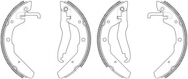 HELLA 8DB355003501 Комплект гальмівних колодок