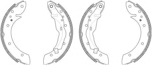 HELLA 8DB355003161 Комплект гальмівних колодок