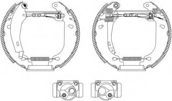 HELLA 8DB355003811 Комплект гальмівних колодок