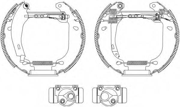 HELLA 8DB355003861 Комплект гальмівних колодок