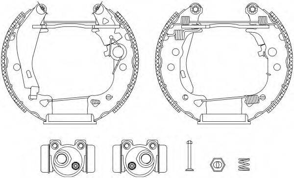 HELLA 8DB355003611 Комплект гальмівних колодок