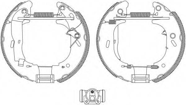 HELLA 8DB355004141 Комплект гальмівних колодок