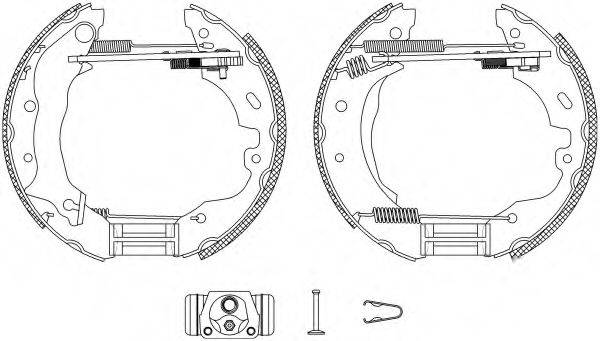 HELLA 8DB355004101 Комплект гальмівних колодок