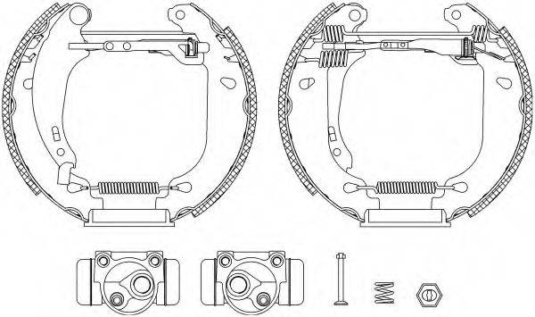 HELLA 8DB355004611 Комплект гальмівних колодок