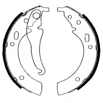 HELLA 8DB355000121 Комплект гальмівних колодок