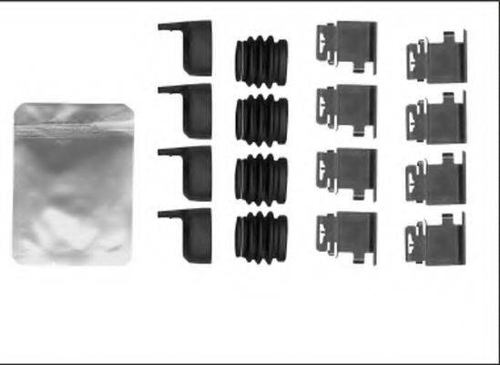 HELLA 8DZ355206001 Комплектуючі, колодки дискового гальма