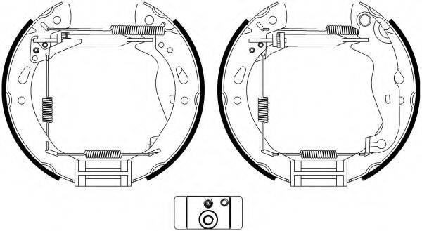 HELLA 8DB355022921 Комплект гальмівних колодок