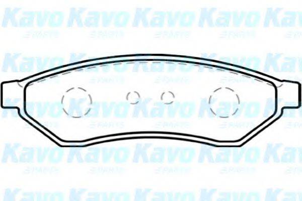 KAVO PARTS BP1007 Комплект гальмівних колодок, дискове гальмо