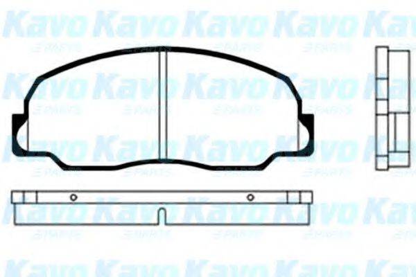 KAVO PARTS BP1502 Комплект гальмівних колодок, дискове гальмо