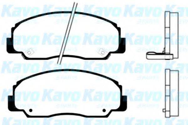 KAVO PARTS BP1505 Комплект гальмівних колодок, дискове гальмо