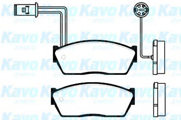 KAVO PARTS BP2006 Комплект гальмівних колодок, дискове гальмо